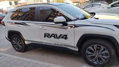 RAV4 汽車貼紙 計程車貼紙 車身貼紙 拉花貼紙 貼膜