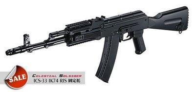 【翔準軍品 AOG】IK74 RIS 固定托 金屬版 電動長槍 生存遊戲及收藏 ICS-33