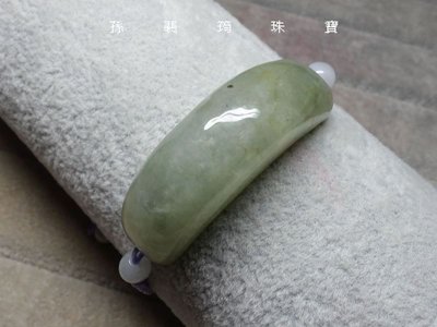 天然緬甸玉A貨/糯種微綠，無事牌/手排玉手鍊~出清不議價399元~(91Z189-26)~清貨~孫裴筠珠寶