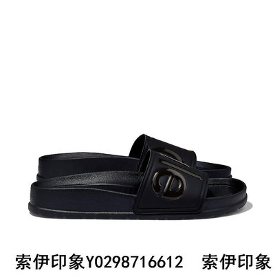 People Footwear 美國休閒鞋 洞洞鞋 EVA鞋 涼鞋 水鞋 LENNON SLIDE 藍儂平底拖 極黑色-索伊印象