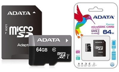 【福笙】威剛 ADATA Premier micro SDHC/SDXC UHS-I Class10 64GB #a1
