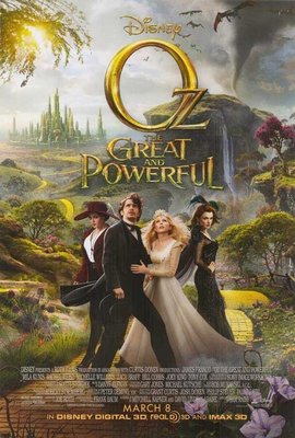 奧茲大帝 (Oz: The Great and Powerful) ? 美國原版雙面電影海報 (2013年)正式上映版