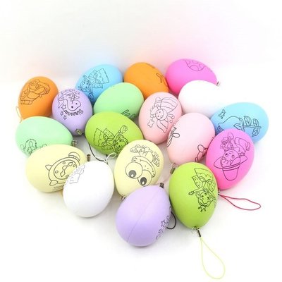 畫畫蛋 DIY 復活節彩蛋 彩繪彩蛋 復活節 雞蛋 彩色蛋 空白蛋 造型蛋 仿真雞蛋 立蛋【T110024】塔克玩具