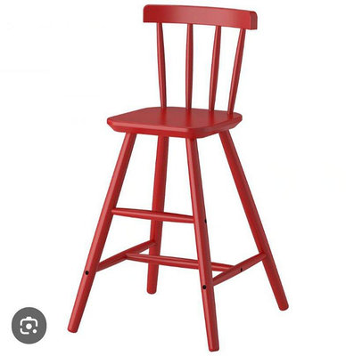 IKEA 宜家 AGAM 兒童椅高腳餐椅 紅色 二手八成新 $850