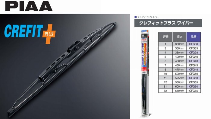 希望者のみラッピング無料】 PIAA ワイパー クレフィットプラス 430mm グラファイト 品番 CFG43 www.servitronic.eu