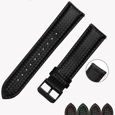 2022 mm寬度黑色碳纖維皮革手表皮帶 適用於Samsung Gear S3 S2 Cla