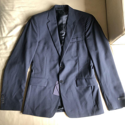 [品味人生2] 保證全新正品 PRADA  深藍色  西裝外套 size 48