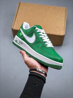 Nike Air Force 1 Low x off White 聯名  白綠 低幫運動