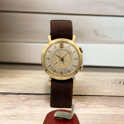 樂時計 近70年古董老錶 積家 LeCoulter 積家 響鈴錶   10K金 手上鍊 響鈴 腕表 1955年福特銷售冠軍紀念