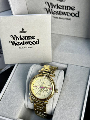 代購 Vivinne 微微安 土星標誌 女士手錶 黃金手錶