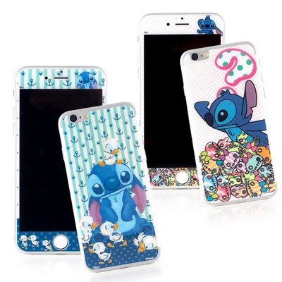 【Disney 】iPhone 6 Plus/6s Plus (5.5吋) 強化玻璃彩繪保護貼-史迪奇