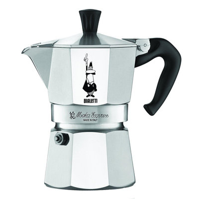 BIALETTI 經典摩卡壺 MOKA-3人份銀色（全新品）