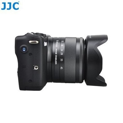 JJC佳能EW-53遮光罩EF-M 15-45mm鏡頭M50 M10 M5 M6 M3 M100微單相機