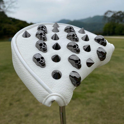 Pxg 高爾夫球桿蓋大號半圓推桿蓋球頭保護帽蓋鉚釘推桿套 pugolfcover 高爾夫