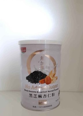 紅布朗~黑芝麻杏仁粉450g/罐(無糖)