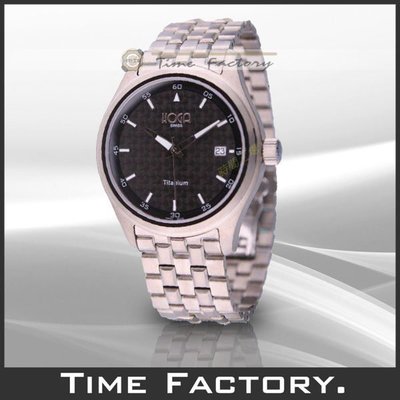 【時間工廠】全新原廠正品 HOGA 【鈦合金】自動上鍊黑面紳士錶 HG-5393-2《特價款》