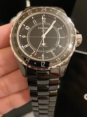 保證專櫃真品 9成新 附保固 大錶面 GMT Chanel 香奈兒 J12 特殊款 42mm 機械錶