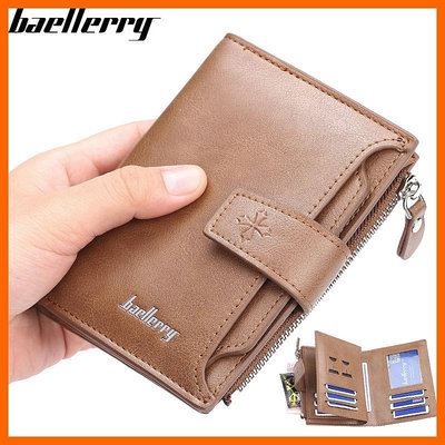 Baellerry 休閒 Baborry 優質男士錢包可折疊短錢包多卡插槽卡夾零錢包