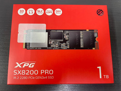 威剛 XPG SX8200 PRO 1TB M.2 2280 PCIe SSD固態硬碟 全新 蘆洲可自取📌自取1788