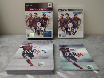 PS3 FIFA 14 世界足球大賽 純日版 (編號176) 鐵盒限定版 特典 梅西 3d卡