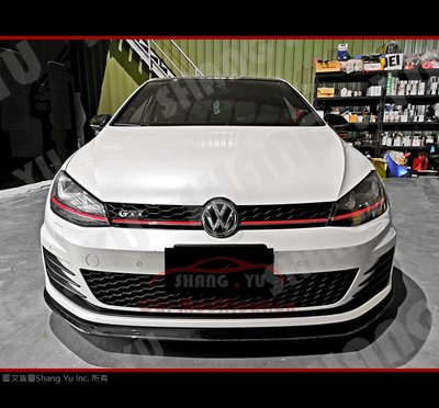 福斯 VW GOLF7 MK7 GTI CARBON 前下巴 定風翼 空力套件