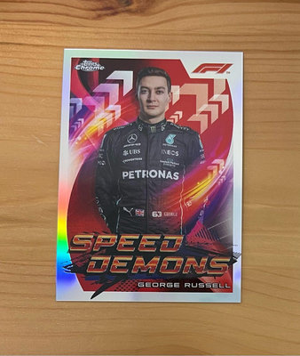 GEORGE RUSSELL 2022 TOPPS CHROME F1 #SD-GR speed demons