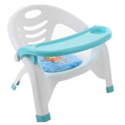 熱銷 兒童餐椅叫叫椅帶餐盤靠背寶寶吃飯桌子嬰幼兒餐桌塑料小椅子bb凳 HM
