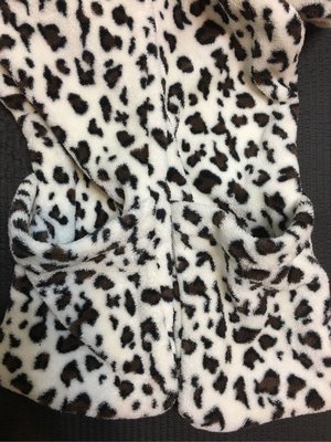 動物可愛造型//豹紋帽套+圍巾+手套三用貼身保暖圍巾