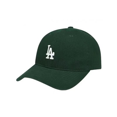 快速出貨韓國潮牌MLB棒球帽NY男女同款洋基隊LA軟頂小標CP77彎沿帽時尚 潮