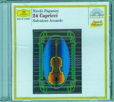 音樂居士新店#PAGANINI 24 Caprices 帕格尼尼：24首隨想曲 阿卡多#CD專輯
