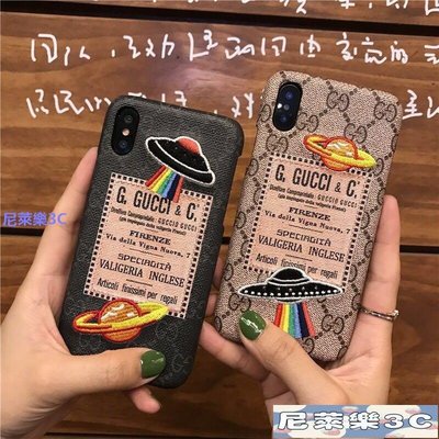 （尼萊樂3C）歐美G家刺繡手機殼 適用 iPhone 14 13 12 11 Pro Max XR 7plus星球i8p