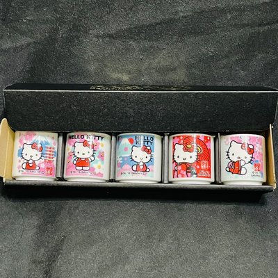 貳拾肆收藏- 日本帶回 北海道Hello Kitty 精緻陶器清酒杯組/ 日製