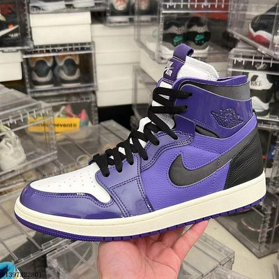 Nike Jordan 1 High Zoom Air CMFT 黑紫 高筒 時尚 休閒鞋 CT097