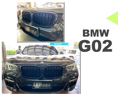小亞車燈改裝＊全新 BMW X3 G01 X4 G02 亮黑 鋼琴烤漆 雙槓 鼻頭 水箱罩