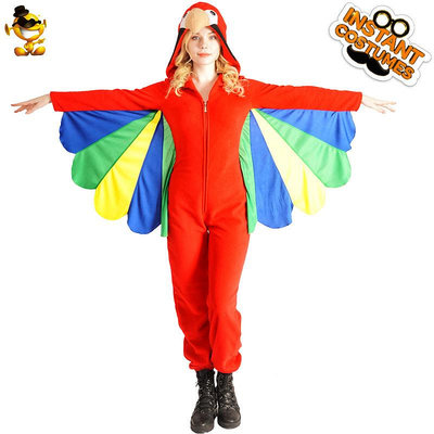 萬圣節成人女款搞笑動物鸚鵡連體衣服裝角色扮演舞台鸚鵡道具服裝
