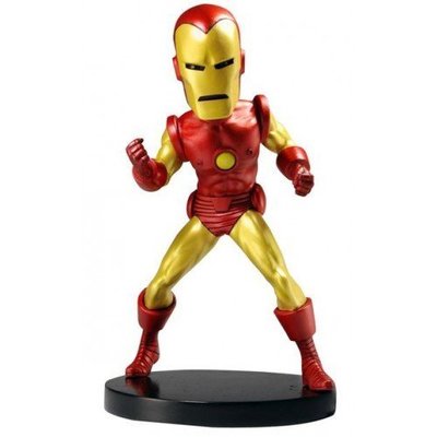 (I LOVE樂多)NECA 鋼鐵人 搖頭公仔 威漫版 MARVEL 超級英雄 6吋 Iron Man