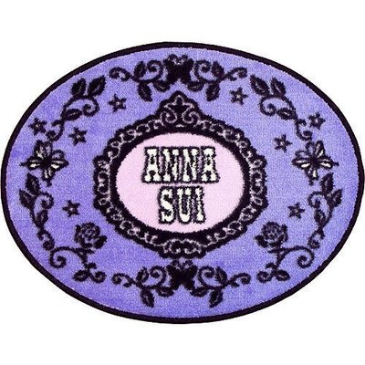 經典ANNA SUI ~~ ANNA SUI 安娜蘇 ~薔薇紫蝶地毯/ 地墊(厚款/質感佳)