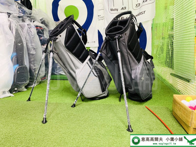 [小鷹小舖] Dunlop XXIO GOLF BAG GGC-X141 高爾夫球桿袋 休閒款腳架袋 淺灰/碳黑