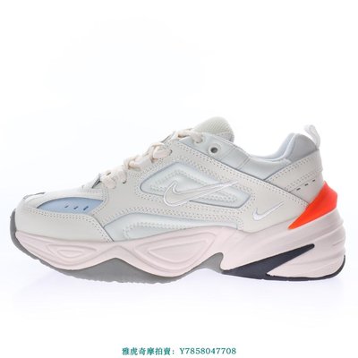 Nike M2K Tekno Ess“米白橙”經典百搭增高慢跑鞋　AO3108-001　男女鞋