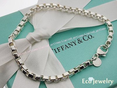 《Eco-Jewelry》【Tiffany&amp;Co】經典 最新款威尼斯手鍊 純銀925手鍊~專櫃真品 已清洗