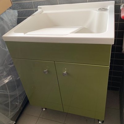 人造石洗衣槽 60公分 活動式洗衣板 防水洗衣櫃 門板顏色可更換 浴櫃訂製