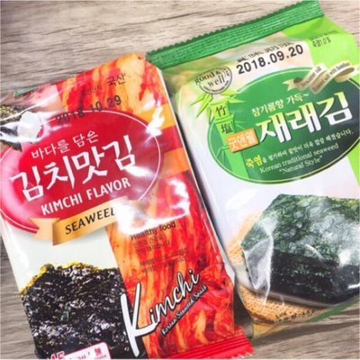 【韓國】竹鹽海苔/泡菜海苔 單包入