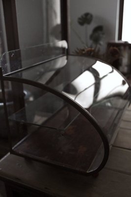 極美櫃 玻璃展示櫃 台灣檜木 特殊 流線