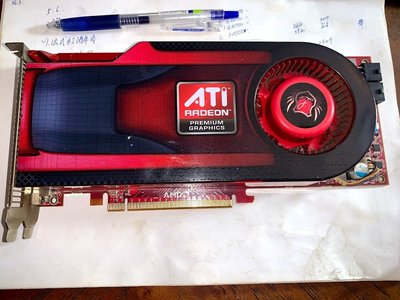 AMD ATI Radeon HD 4890D5-1G2DT 顯示卡 雙電源輸入 顯示卡輸出有2插槽 DVI X2