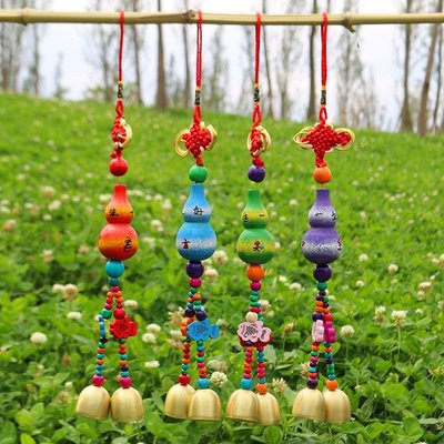 手工訂製 中國結 葫蘆 鈴鐺 風鈴 吊飾 擋煞 風生水起好運來 風水擺飾 吊飾 葫蘆