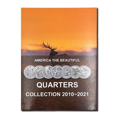 【熱賣精選】2010-2021年 美國國家公園幣56枚大全套 25美分 公園紀念幣 冊裝