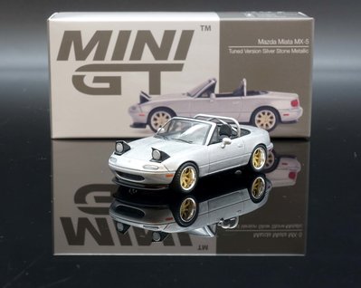 【MASH】現貨特價 Mini GT 1/64 Mazda Miata MX-5 (NA) Tuned 銀左駕 #407