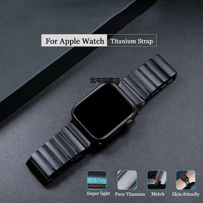 【熱賣下殺價】適用於Apple Watch 5 4 3 2全鈦金屬錶帶 40MM 44MM 38MM 42MM商務手鍊錶