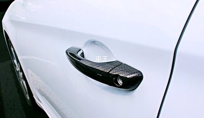 【車王汽車精品百貨】現代 SUPER Elantra 韓國進口 碳纖維紋 carbon 把手 拉手 門把 飾蓋 保護蓋