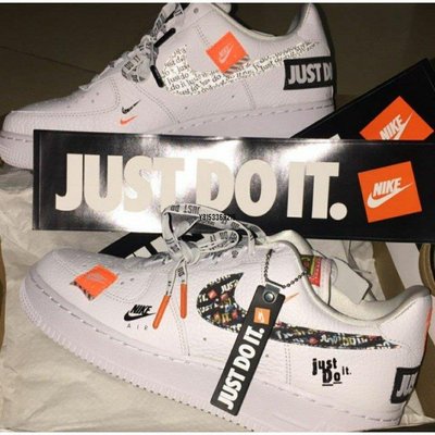 【正品】Nike Air Force 1 07 JDI PRM 文字 拼貼 AF1 男女 AR7719-100潮鞋